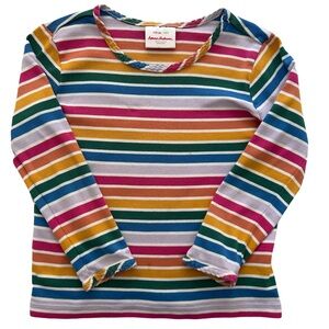 HANNA ANDERSSON  Bright Basics Stripe Tee In Pima Cotton, Size 5